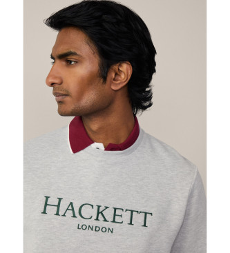 Hackett London Bluza Heritage Crew w kolorze szarym