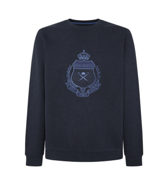 Hackett London Bluza Heritage Emb Crew w kolorze granatowym