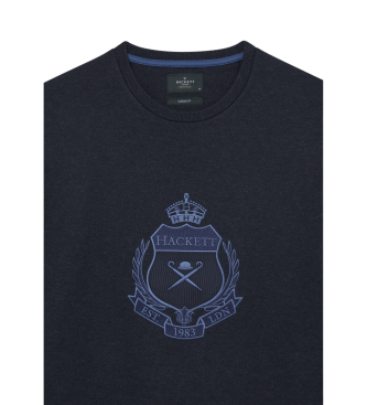 Hackett London Bluza Heritage Emb Crew w kolorze granatowym