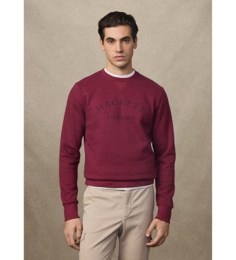 Hackett London Dediščinska majica bordo barve