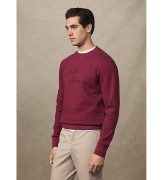 Hackett London Dediščinska majica bordo barve
