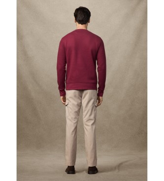 Hackett London Dediščinska majica bordo barve