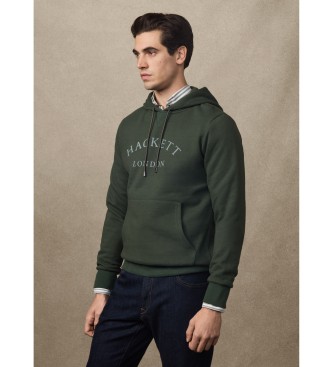 Hackett London Felpa con cappuccio Heritage Ess Aw verde