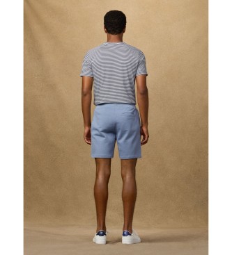 Hackett London Pl�sch-Logo-Shorts blau