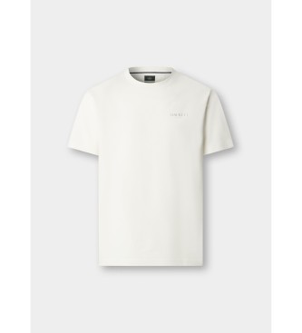 Hackett London T-shirt z logo o klasycznym kroju, biały