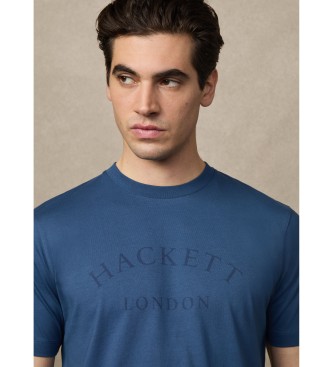 Hackett London T-shirt com logtipo de ajuste clssico azul