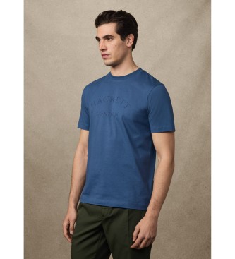 Hackett London T-shirt com logtipo de ajuste clssico azul