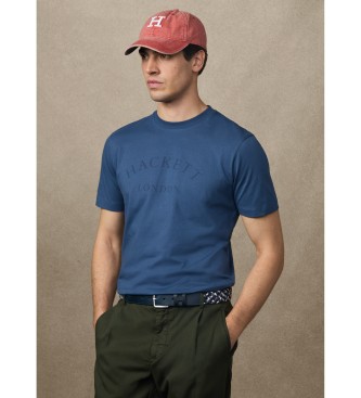 Hackett London T-shirt com logtipo de ajuste clssico azul