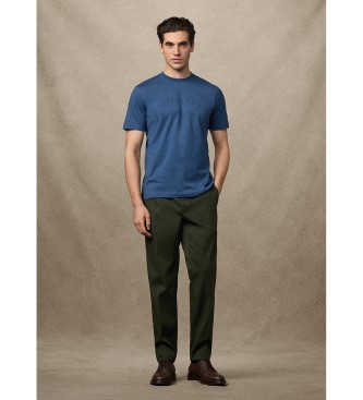 Hackett London T-shirt com logtipo de ajuste clssico azul