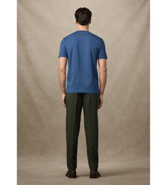 Hackett London T-shirt com logtipo de ajuste clssico azul