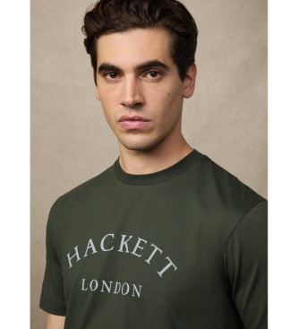 Hackett London T-shirt classica con logo verde