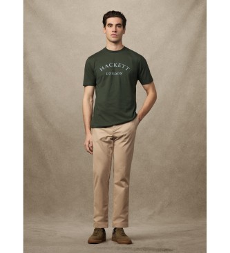 Hackett London T-shirt classica con logo verde