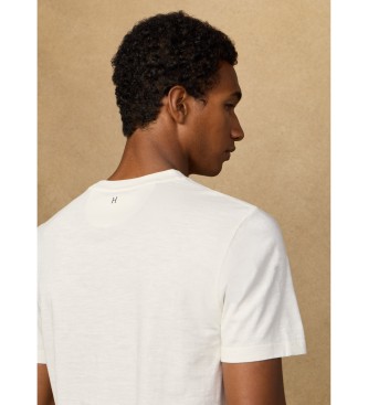 Hackett London Camiseta Heritage H Exp blanco