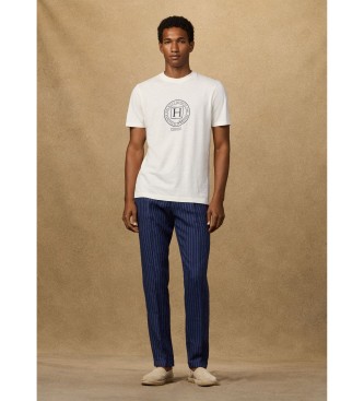 Hackett London Camiseta Heritage H Exp blanco