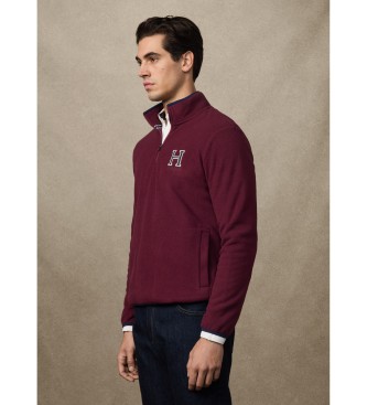 Hackett London Heritage-sweatshirt i bordeaux