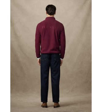 Hackett London Heritage-sweatshirt i bordeaux