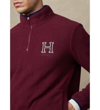 Hackett London Heritage-sweatshirt i bordeaux