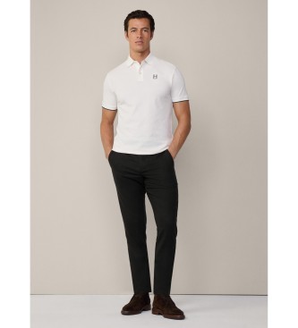 Hackett London Heritage H Logo hvid poloshirt