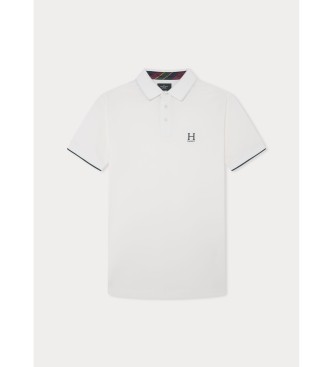 Hackett London Heritage H Logo hvid poloshirt