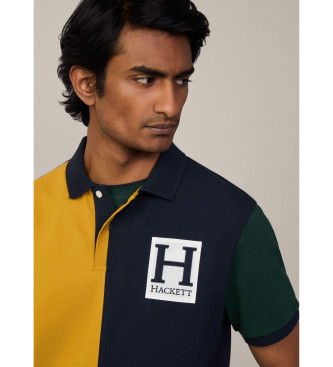 Hackett London Poloshirt Heritage H Quad navy