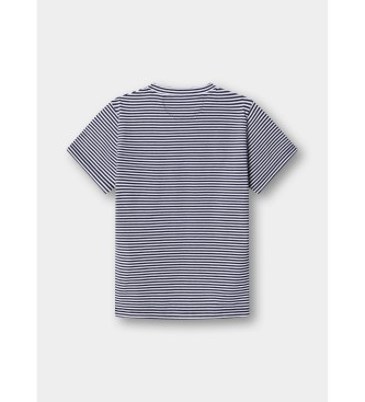Hackett London Heritage H Stripe T-shirt blue