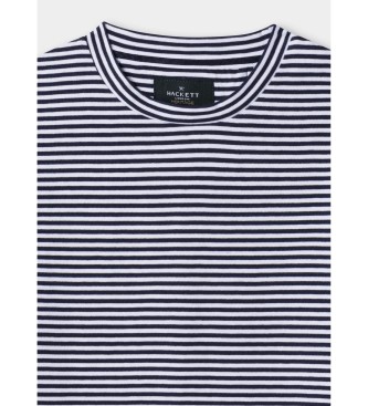 Hackett London Heritage H Stripe T-shirt blue