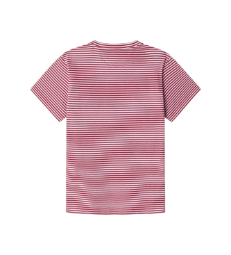 Hackett London T-shirt Heritage H Stripe czerwony