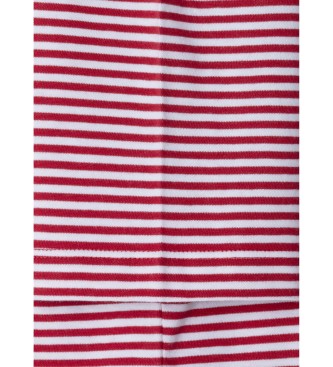 Hackett London T-shirt Heritage H Stripe czerwony