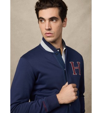 Hackett London Heritage H Varsity Jacka marinbl