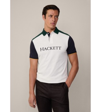 Hackett London Heritage Multi white polo shirt