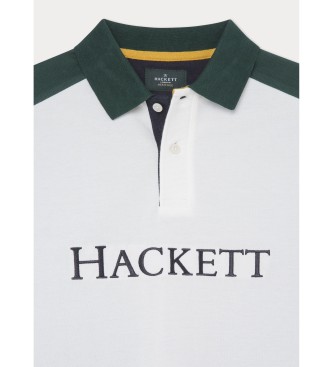 Hackett London Heritage Multi white polo shirt