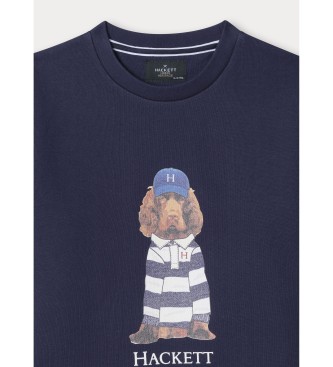 Hackett London Heritage Harry Crew sweat-shirt bleu marine