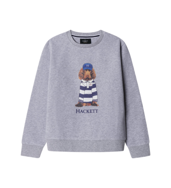 Hackett London Heritage Harry Crew Sweatshirt gris
