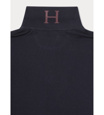 Hackett London Heritage Harry navy polo shirt