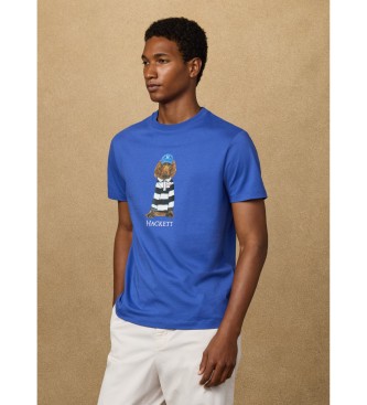 Hackett London harry fit klassiek blauw t-shirt