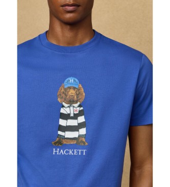 Hackett London harry fit klassiek blauw t-shirt