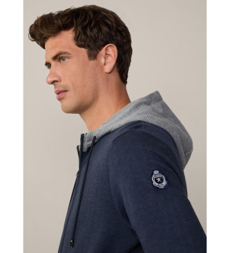 Hackett London Sweatshirt Heritage Hb Jacq marinbl