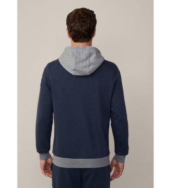 Hackett London Sweatshirt Heritage Hb Jacq marinbl