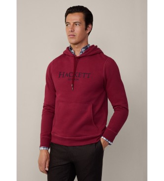 Hackett London Bluza Heritage bordowa