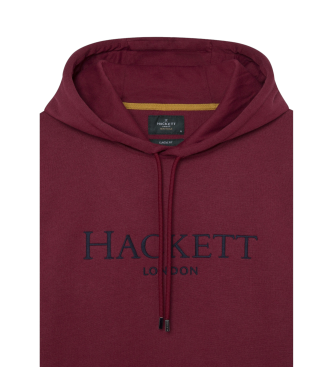 Hackett London Bluza Heritage bordowa