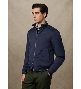 Hackett London Giacca in giubbotto con logo Heritage Blu scuro