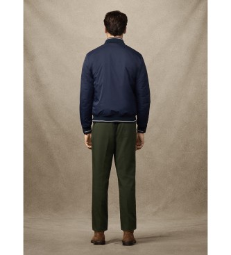 Hackett London Giacca in giubbotto con logo Heritage Blu scuro