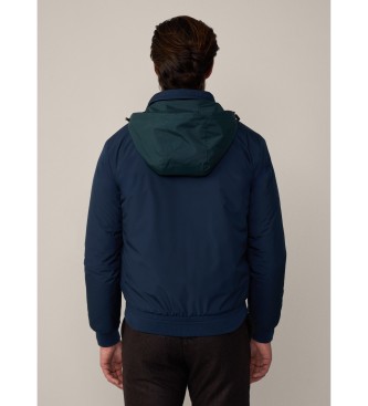 Hackett London Casaco bomber   Logtipo Heritage azul-marinho