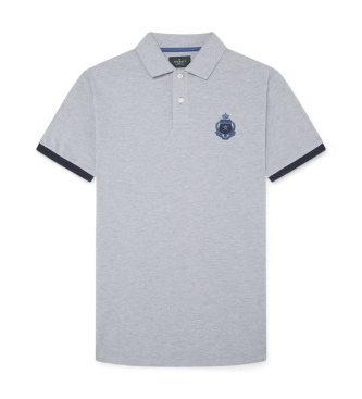 Hackett London Erfgoed Polo Logo grijs