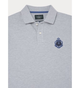 Hackett London Erfgoed Polo Logo grijs