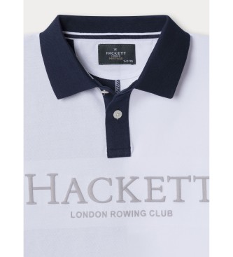 Hackett London Polo blanc Heritage LRC