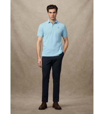 Hackett London Heritage Madras Trim polo modra