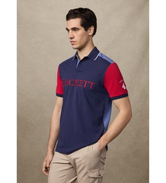Hackett London Granatowa koszulka polo Heritage