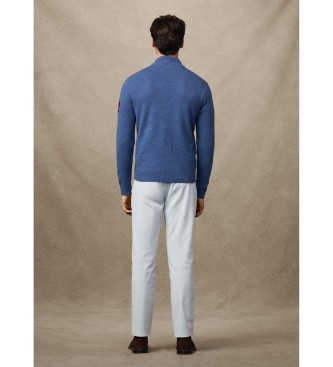 Hackett London Heritage No.2 pulover modre barve
