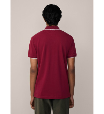 Hackett London Heritage Number Poloshirt rot